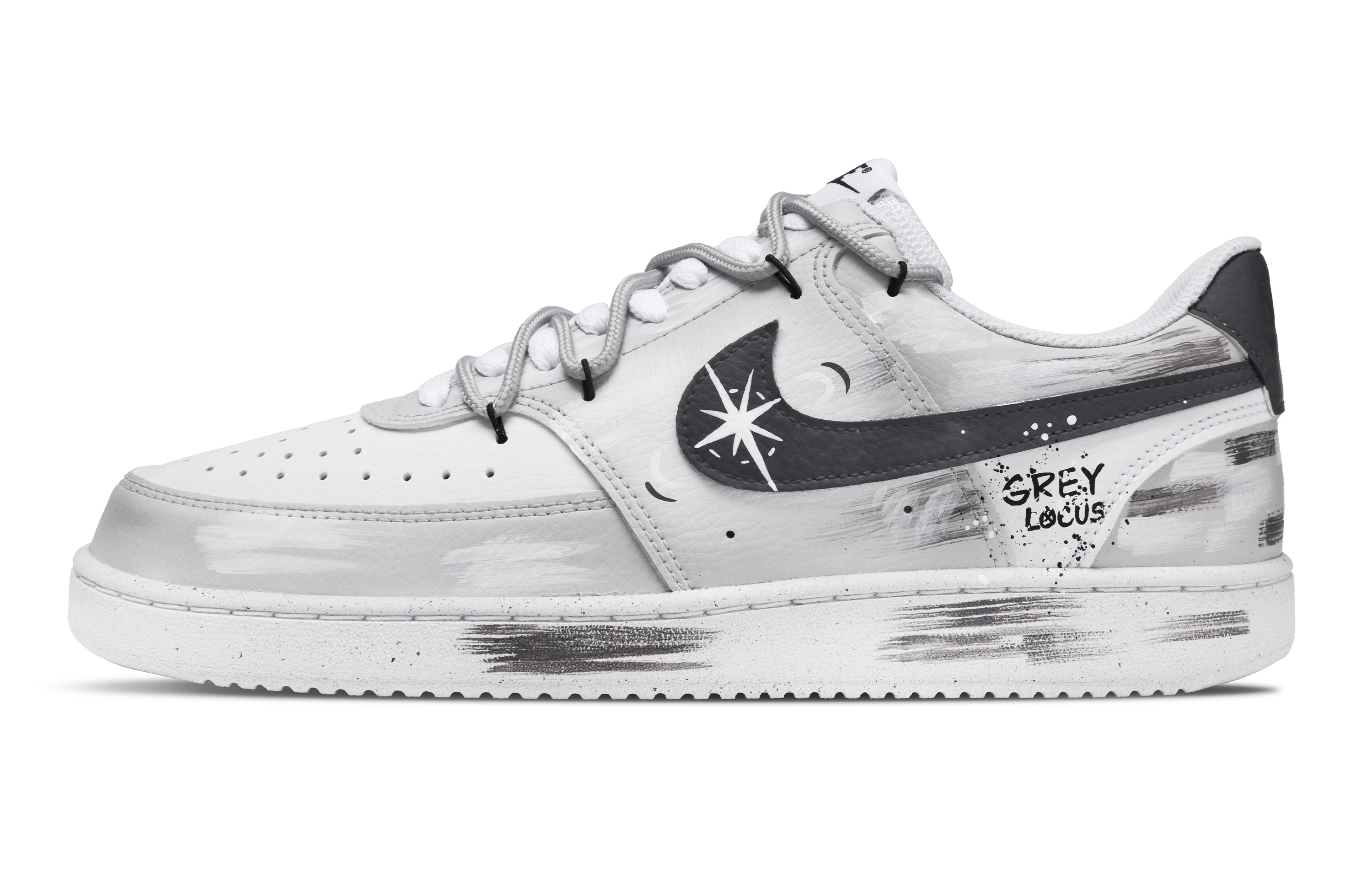 

Кроссовки для скейтборда Court Vision 1 Slip Balance Low Top, мужские, светло-серые Nike, Light Gray