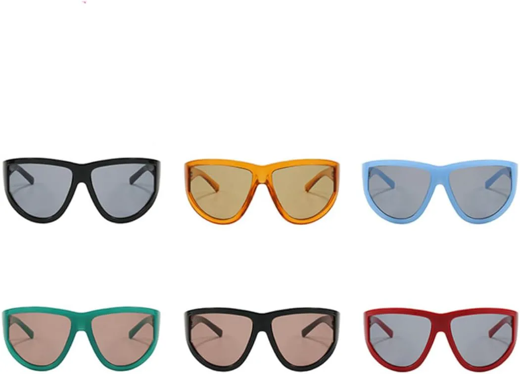 

Большие солнцезащитные очки для женщин и мужчин в винтажном стиле, для велоспорта, вождения, спорта на открытом воздухе, солнцезащитные очки UV400 VVTWSSW, Red Gray