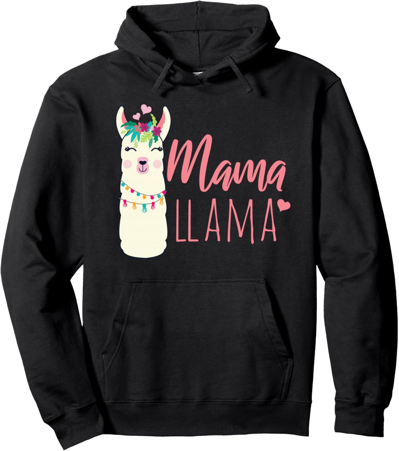

Забавная толстовка с изображением мамы-ламы MAMA LLAMA Adventure Alpaca Llamas Designs, черный