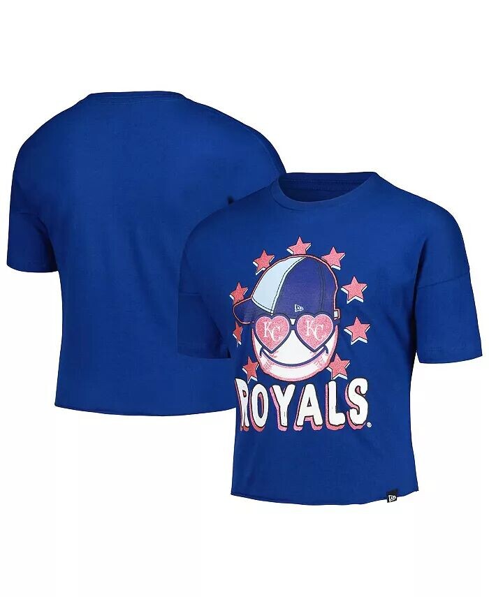 

Футболка Big Girls Royal Kansas City Royals Team с короткими рукавами New Era, синий