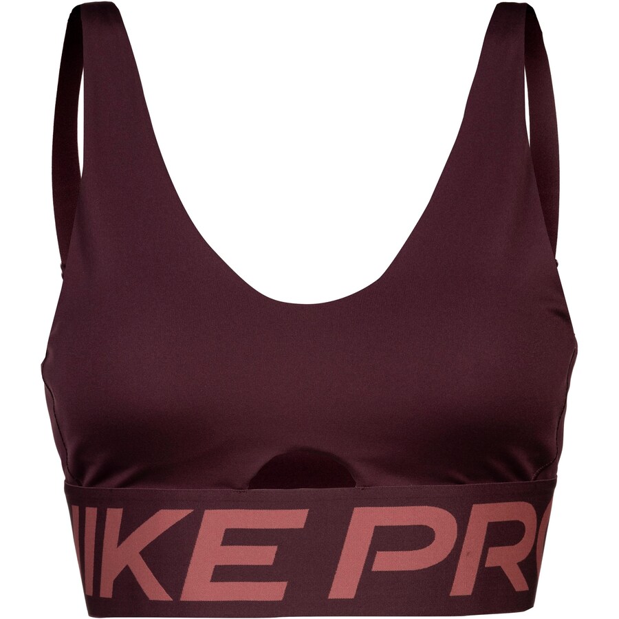 

Спортивный бюстгальтер-бралетт NIKE Indy Plunge, бордовый/пастельно-красный