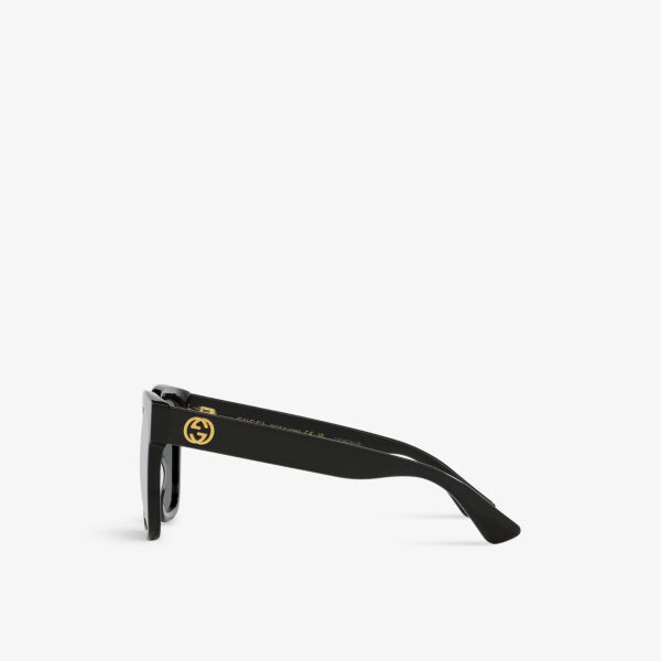 Солнцезащитные очки Gg0034Sn в квадратной оправе из ацетата Gucci, черный — фото 4