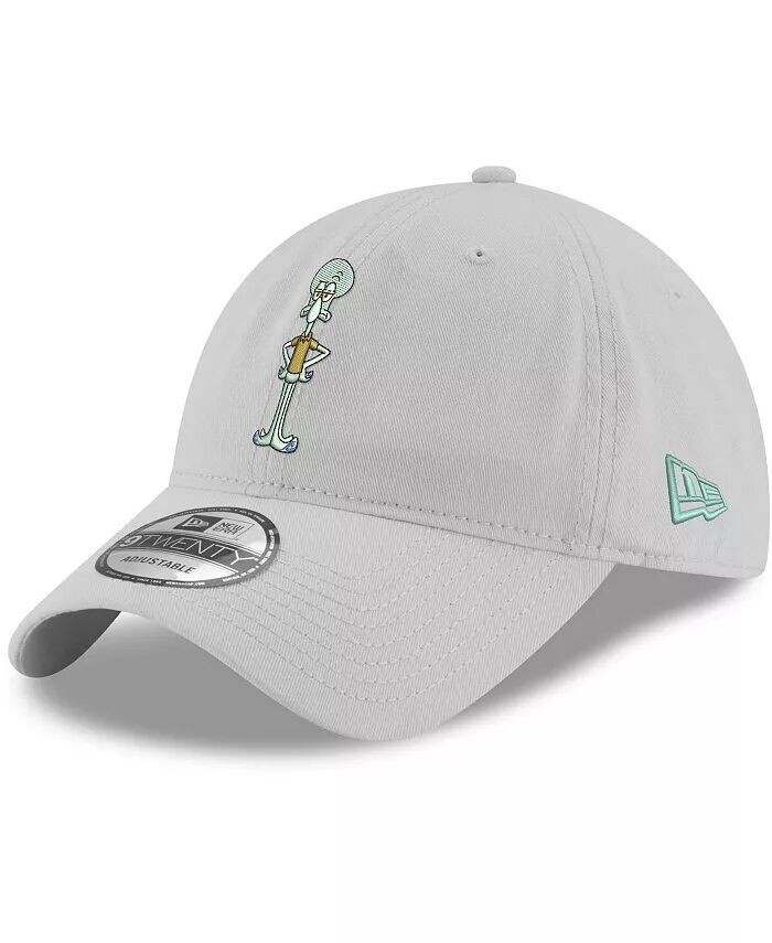 

Мужская серая регулируемая шапка Squidward Tentacles 9TWENTY New Era, серый