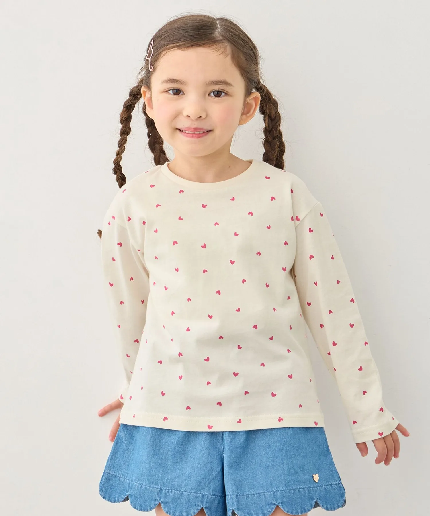Детская футболка с длинным рукавом 100% хлопок печать KKFKLS0360 ANY KIDS цвет ivory