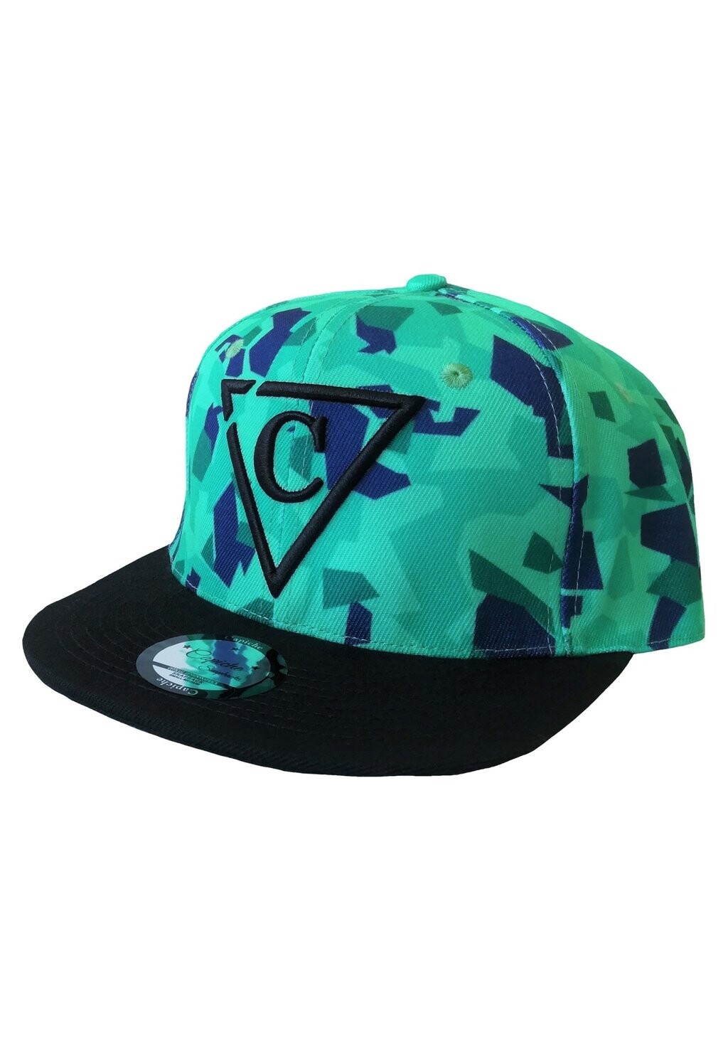 

Бейсболка SNAPBACK BASEBALL-ONE SIZE Capiche, цвет mottled green/black/green