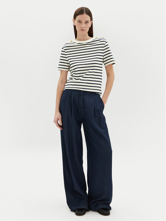 Блузка обычного кроя WW0WW42907 Tommy Hilfiger, экрю — фото 2