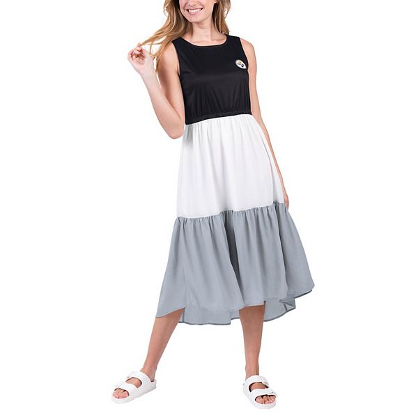 

Женское платье 4her by carl banks black/gray pittsburgh steelers 12th inning colorblock G-Iii