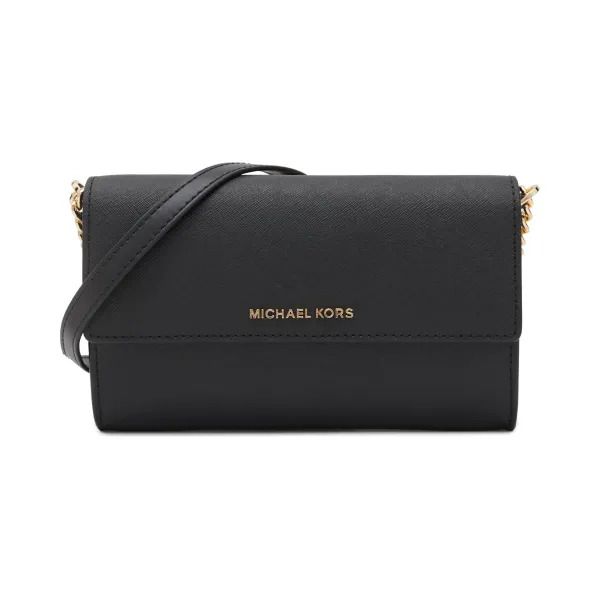 

Кожаная сумка-мессенджер/кошелек Michael Kors, черный