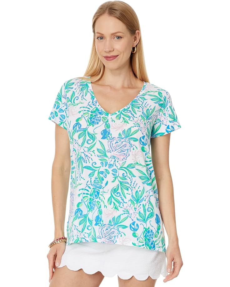 

Футболка Lilly Pulitzer Meredith Tee, цвет Resort White Just A Pinch