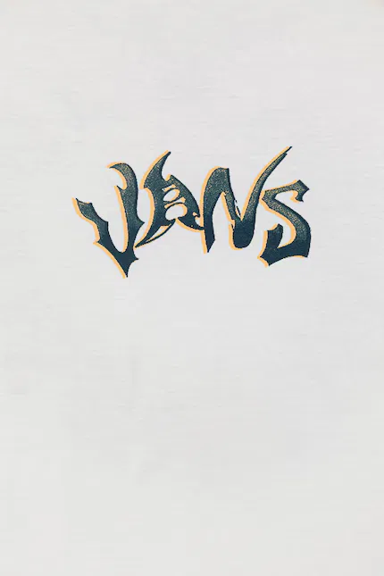 Футболка детская с принтом Vans, белый — фото 3