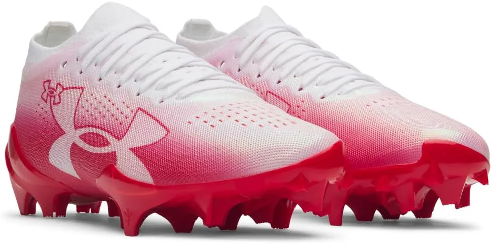 Футбольные бутсы Under Armour Blur Pro для мужчин, белый/красный — фото 2