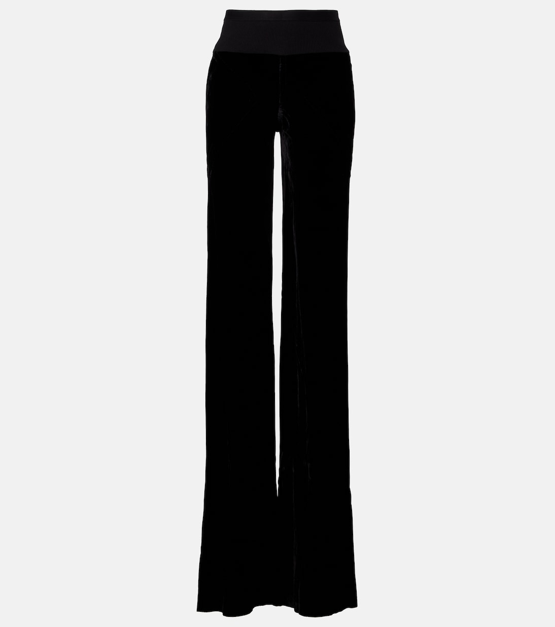 

Брюки с широкими штанинами из крепа Bias cady Rick Owens, черный