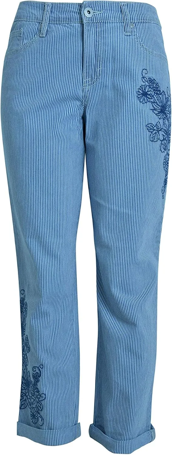 

Женские джинсы Firefly Curvy Mid Rise Boyfriend Cuff Ankle