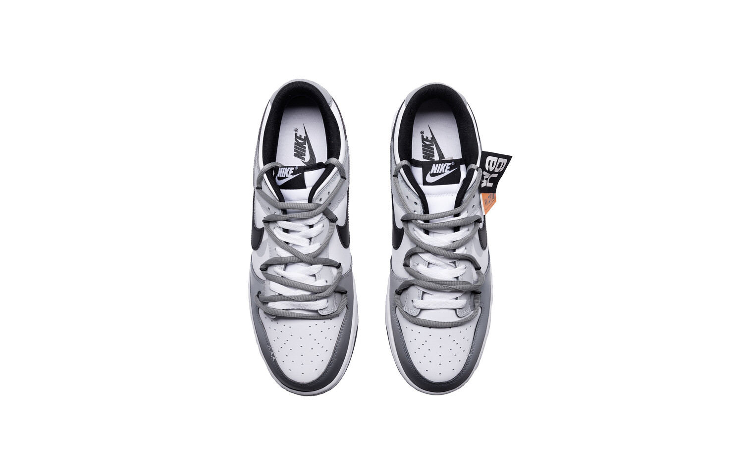 

Кроссовки Nike Dunk Skateboarding Shoes Men Low-top White/gray, белый/серый