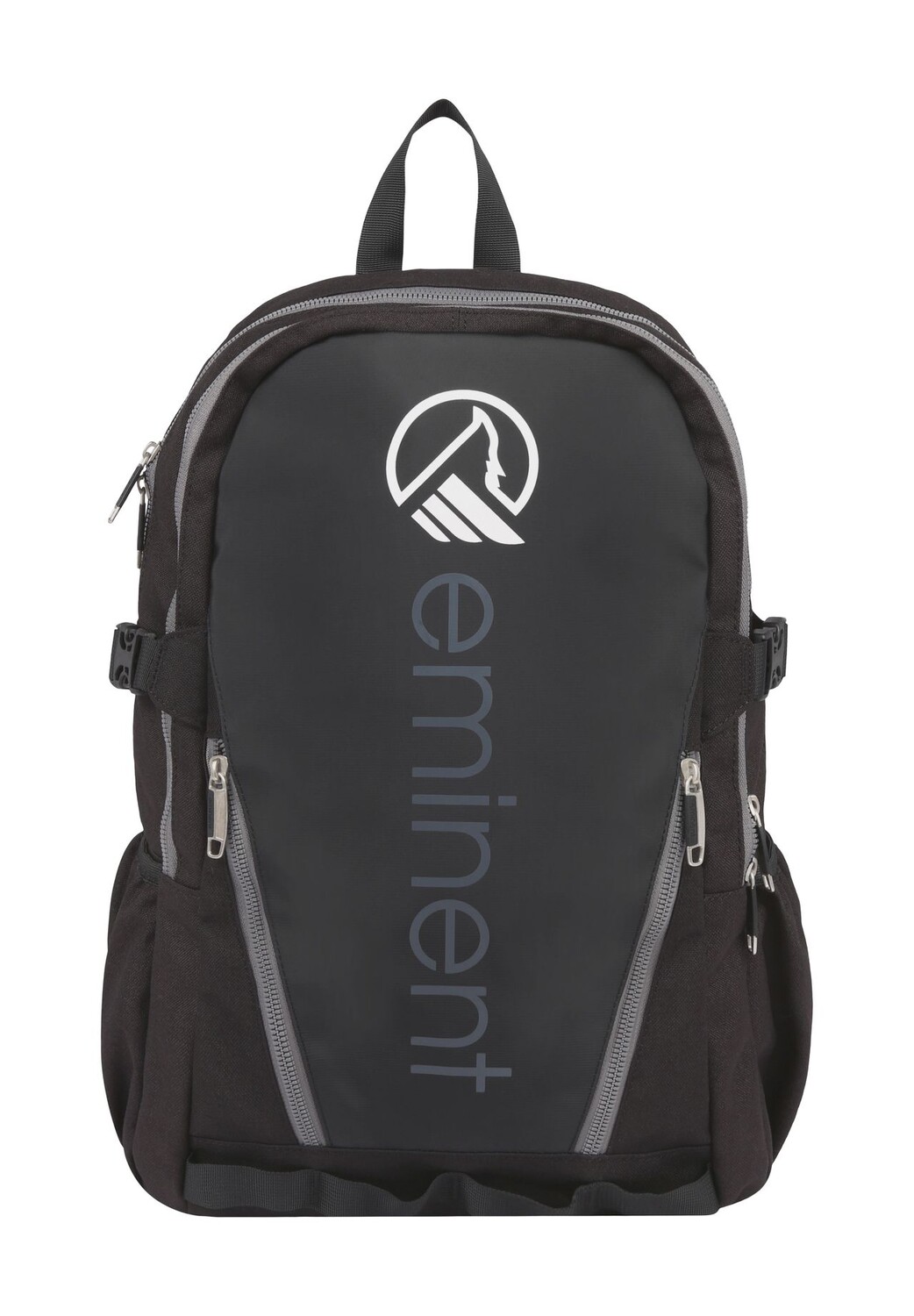 

Бизнес-рюкзак Логотип, отделение для ноутбука, подстаканник eminent, цвет Black Grey