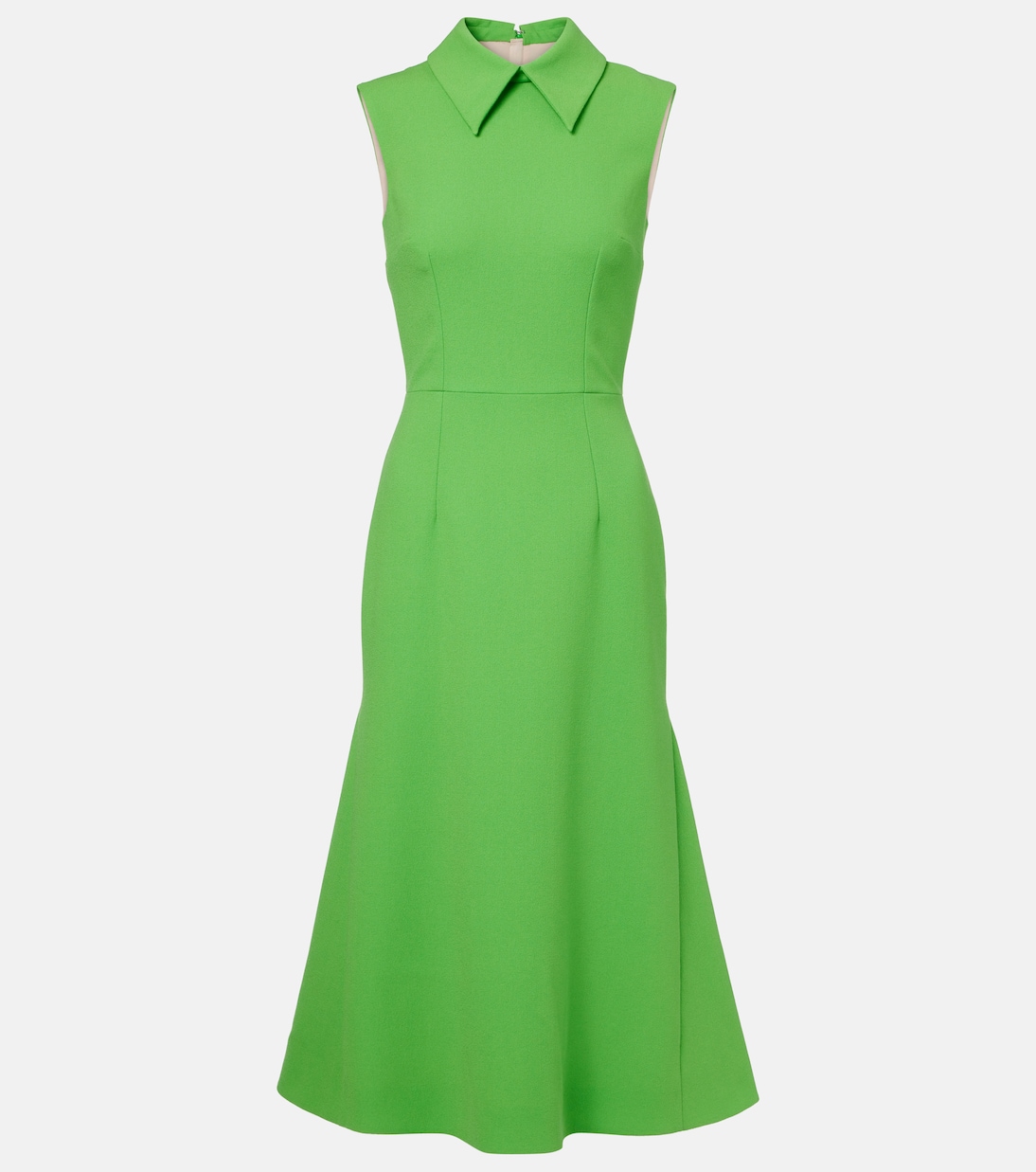 

Платье миди из шерстяного крепа Leontine Emilia Wickstead, Fresh Green