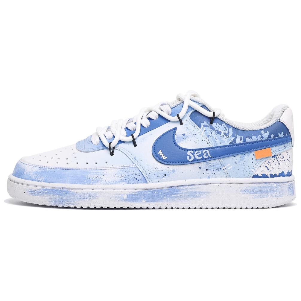 

Кроссовки Nike Court Vision 1 Skateboarding Shoes Men Low-top Light Blue, синий
