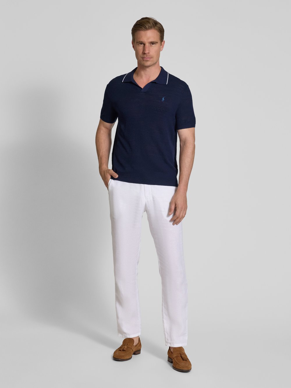 

Рубашка поло с вышитой этикеткой, модель «ДЖОННИ» Polo Ralph Lauren