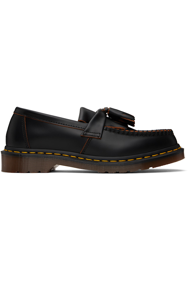 

Adrian made in England кожаные лоферы с кисточками Quilon Dr. Martens, черный