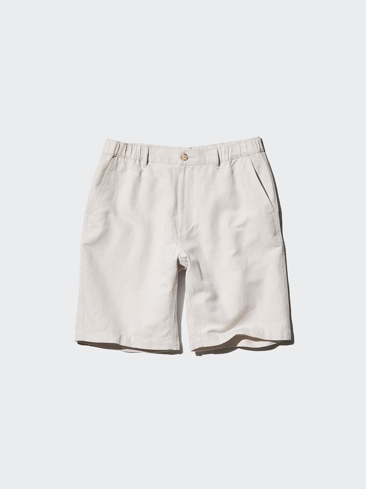 

Шорты из льняной смеси Uniqlo, цвет 30 бежевый