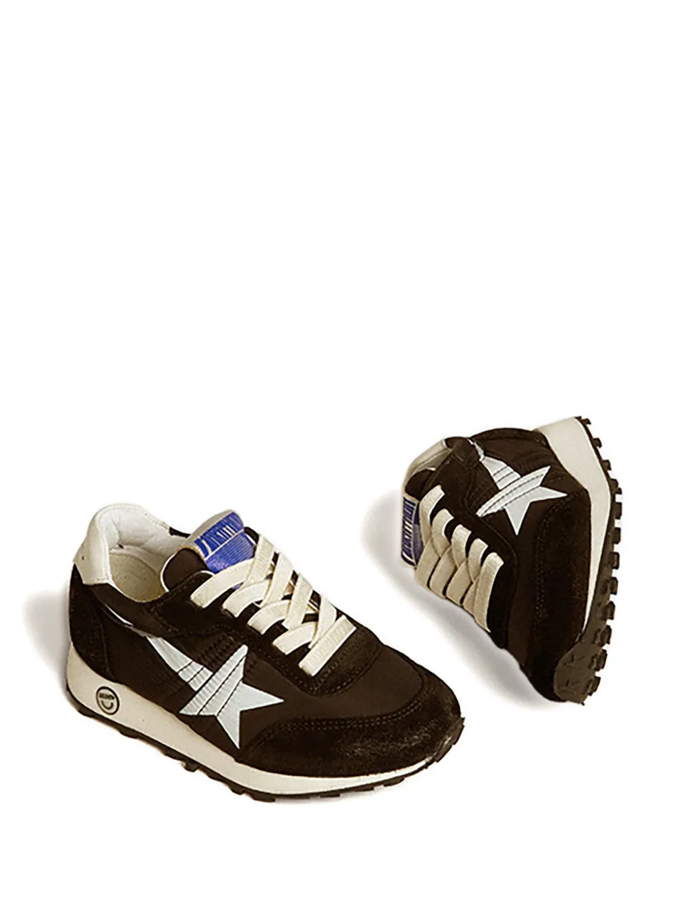 

Кеды с украшением в виде звезды Golden Goose Kids, коричневый