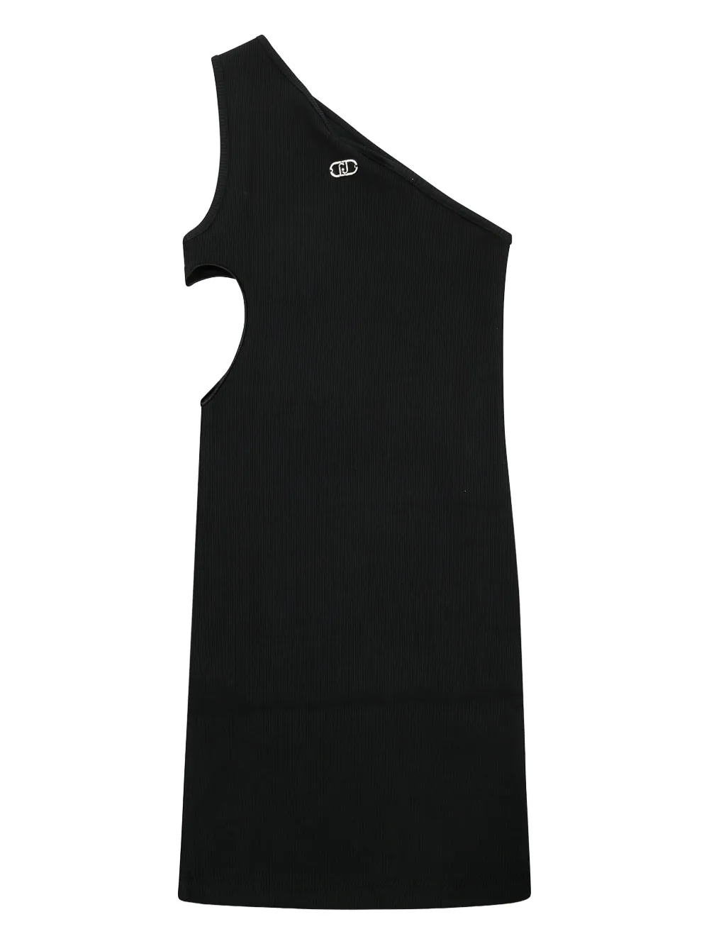 

Платье в рубчик с асимметричными рукавами Liu Jo Kids, черный