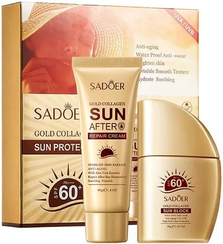 Солнцезащитная эссенция 5-в-1 SPF50+ PA++++ MODIDSTU Golden Collagen