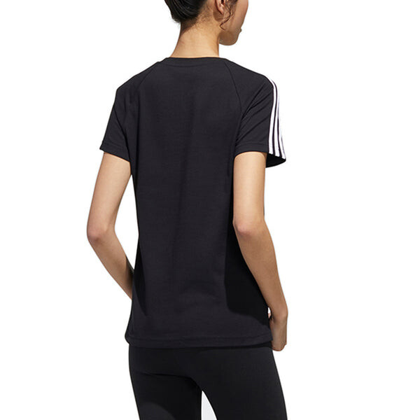 Футболка neo esntl 3s футболка спортивная с коротким рукавом Adidas, черный — фото 4