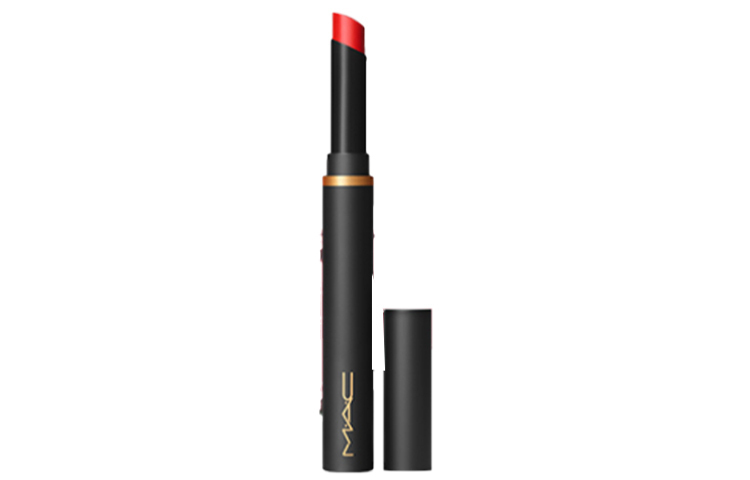 MAC Черная палочка тюль матовые помады velour легко растушевываются натуральный долговременный цвет увлажняющий 2г — фото 2
