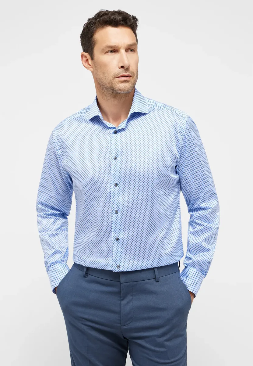 

Рубашка Eterna с длинными рукавами "MODERN FIT", синий