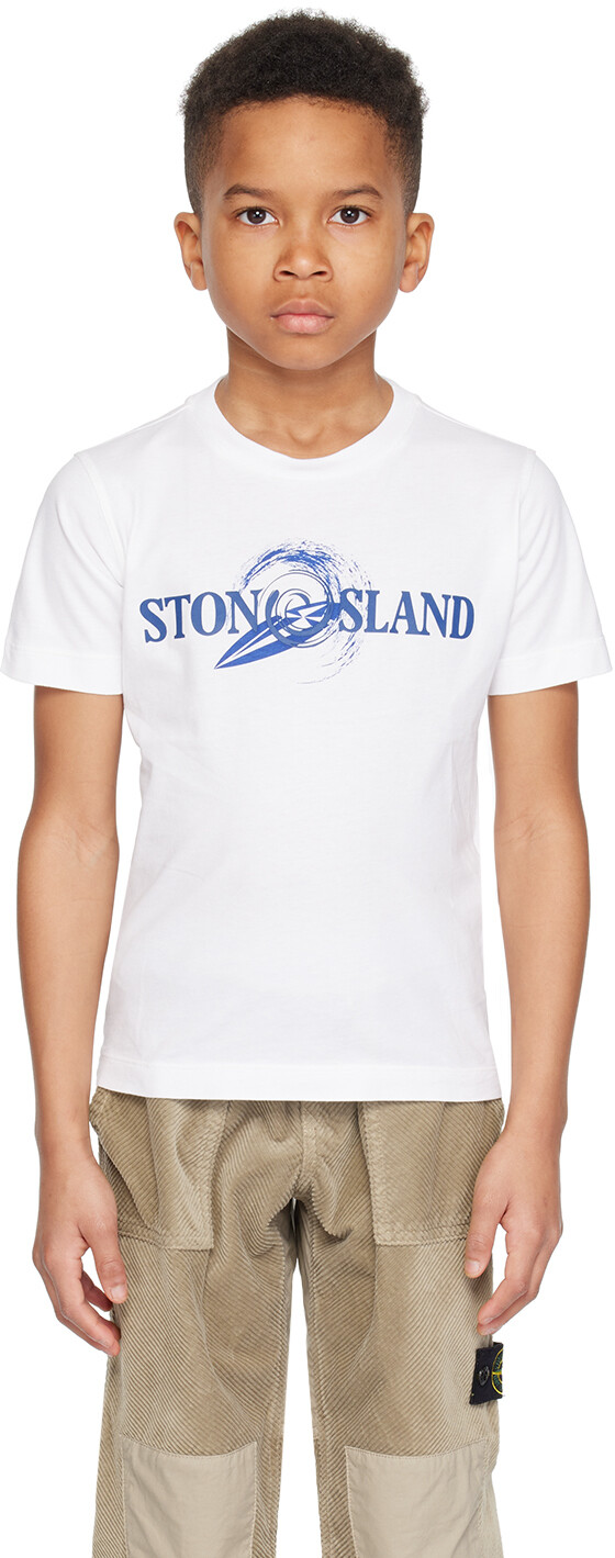 

Детская футболка с круглым вырезом Stone Island Junior