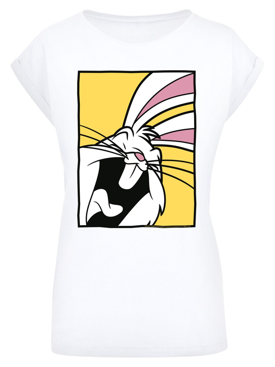 

Рубашка F4NT4STIC Looney Tunes Bugs Bunny Laughing, белый