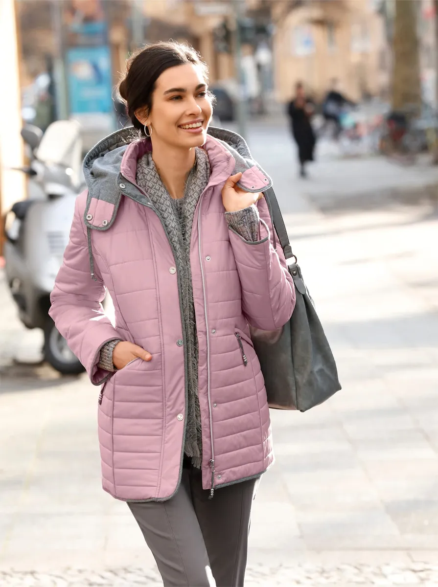 

Повседневного образа стеганая куртка с капюшоном Casual Looks, цвет Hortensie