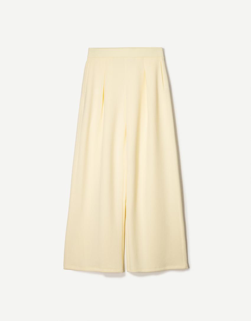 

Широкие брюки Bershka, желтый