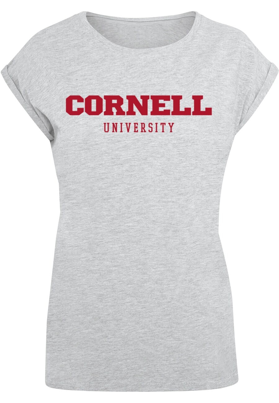 

Футболка Merchcode Shirt Cornell University - Script, пятнистый серый