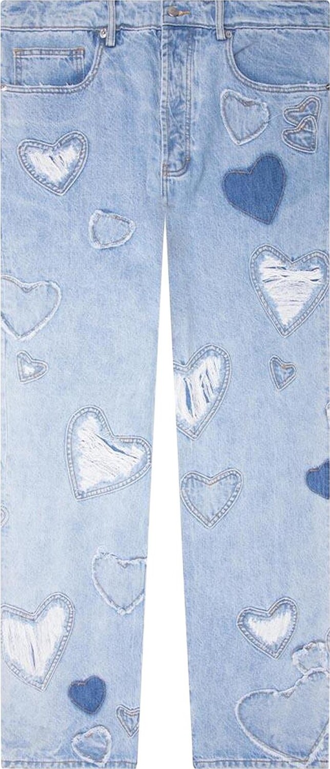

Джинсы Nahmias Heart Patchwork 'Light Wash Blue', синий