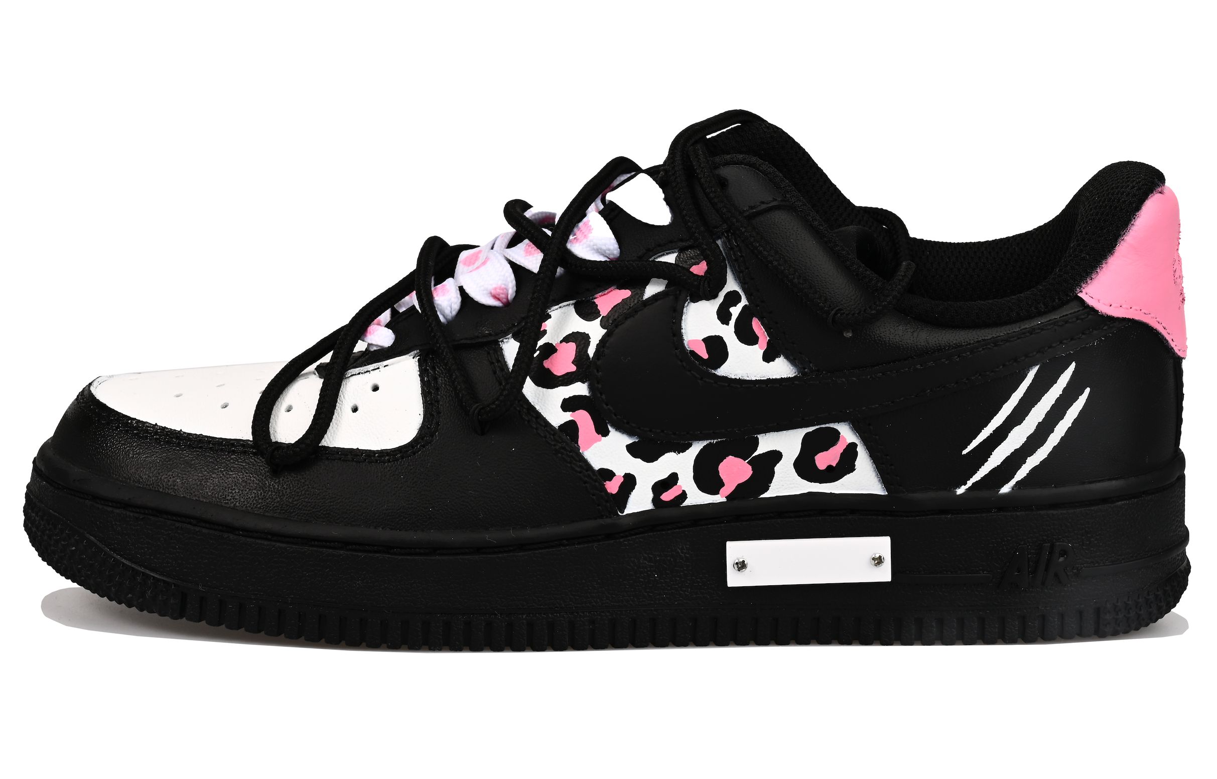 

Nike Детские низкие кроссовки для скейтбординга Air Force 1 Millennium с леопардовым принтом, изготовленные из синтетической кожи, с противоскользящей амортизацией