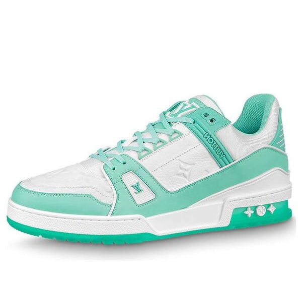 

Кроссовки trainer sneakers 'teal white' Louis Vuitton, белый