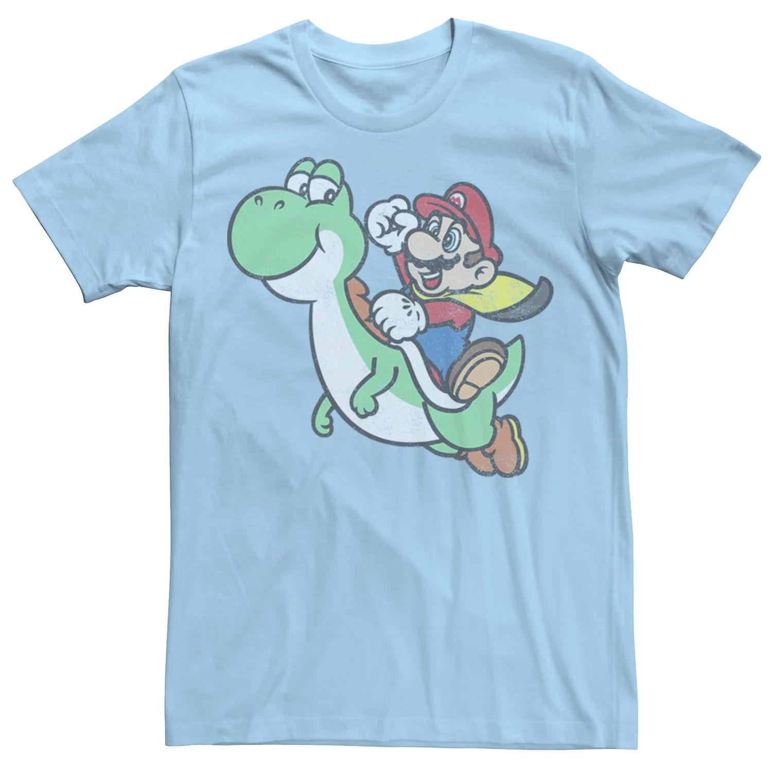 

Мужская футболка Nintendo Mario Riding Yoshi с портретом Licensed Character