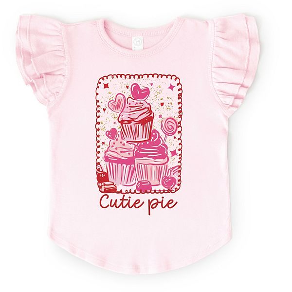 

Футболка с принтом Cutie pie cupcakes и рукавами-фонариками The Juniper Shop, Ballerina