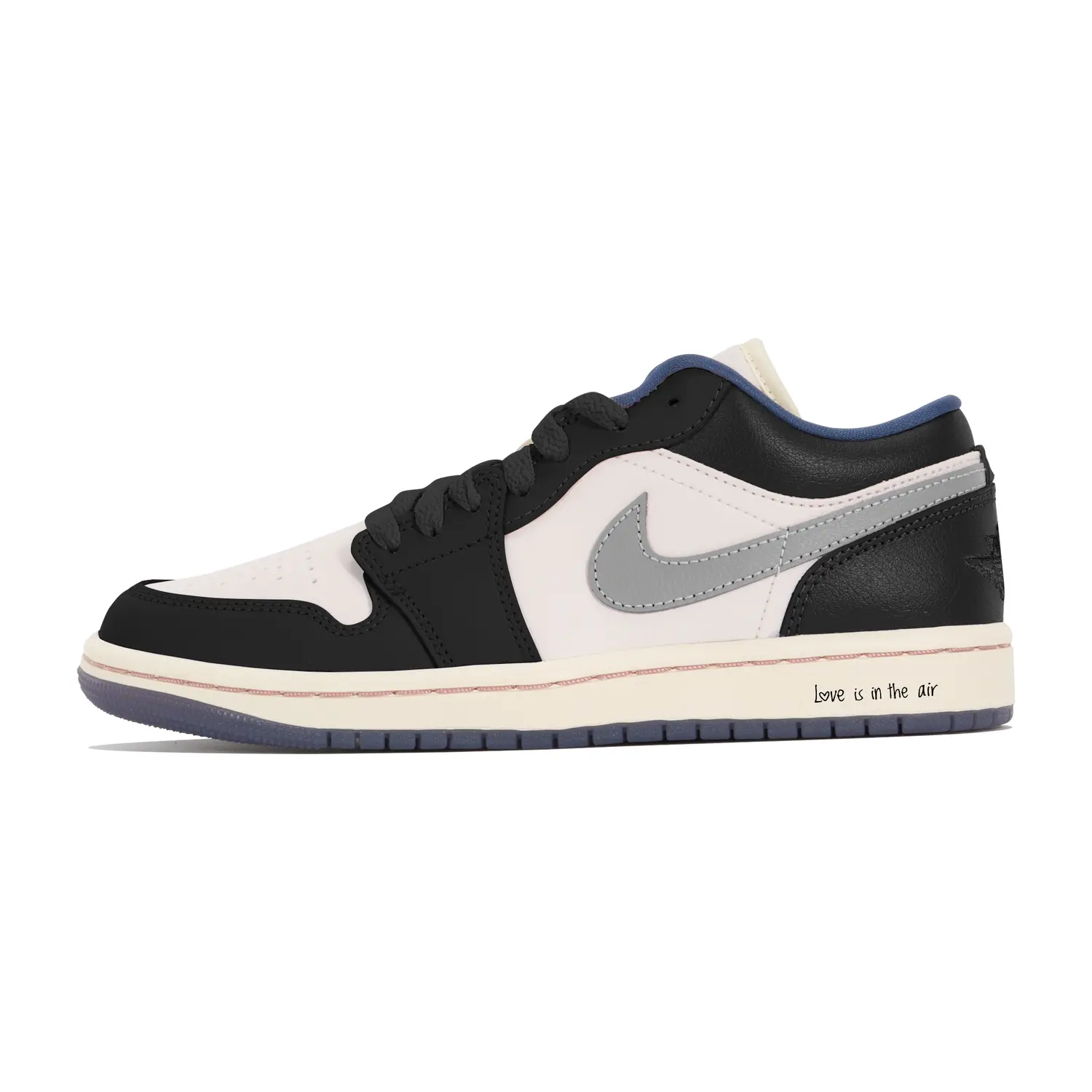 

Кроссовки Air Jordan 1 Vintage Basketball Shoes Women's Low-top Black Ash Powder, черный
