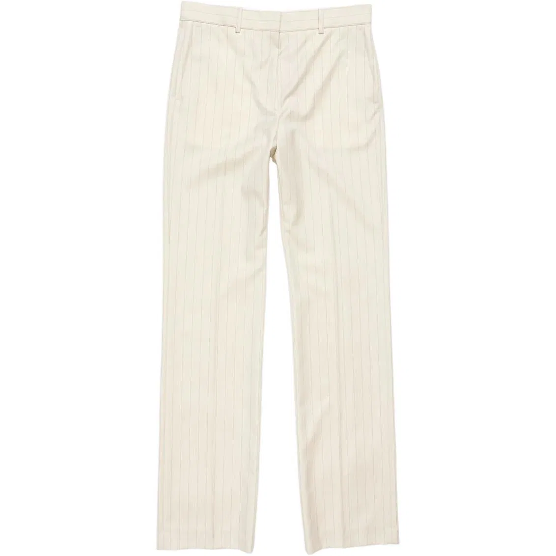 Брюки wool pinstripe Acne Studios, Ecru