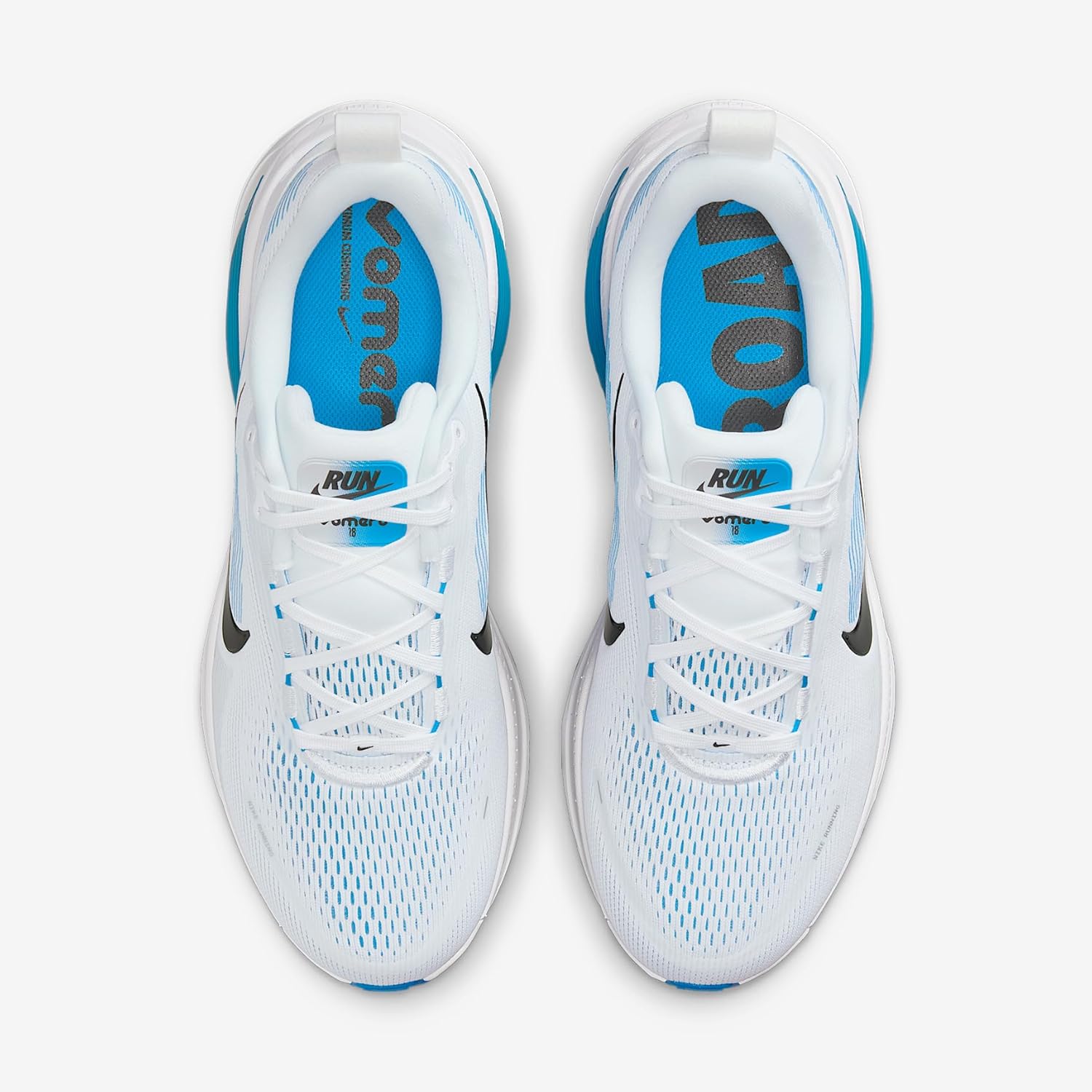 Мужские кроссовки Nike Vomero 18, белый/черный/синий — фото 4