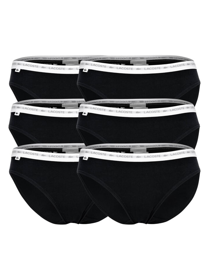 

Трусы Lacoste Slip 6er Pack, черный