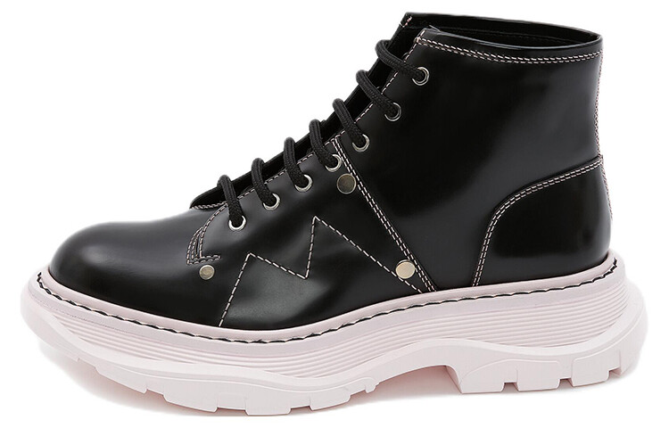 Ботинки на шнуровке Tread Black Pink женские Alexander Mcqueen