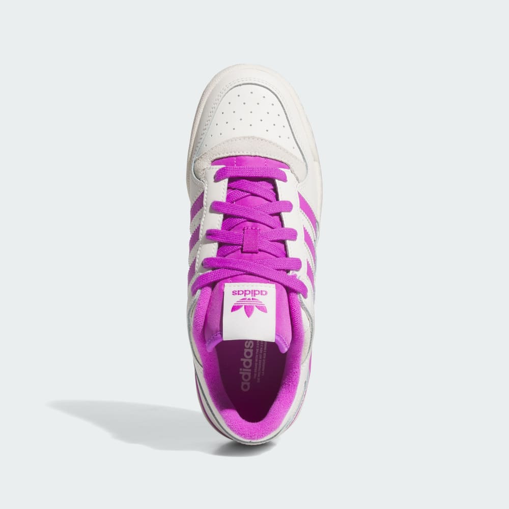 Кроссовки Adidas Forum Low CL Shoes, цвет Cloud White/Purple Burst/Cream White — фото 2