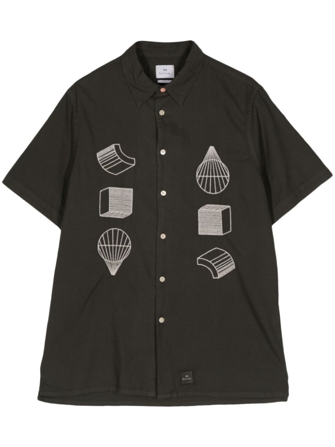 

Рубашка с вышивкой PS Paul Smith, серый