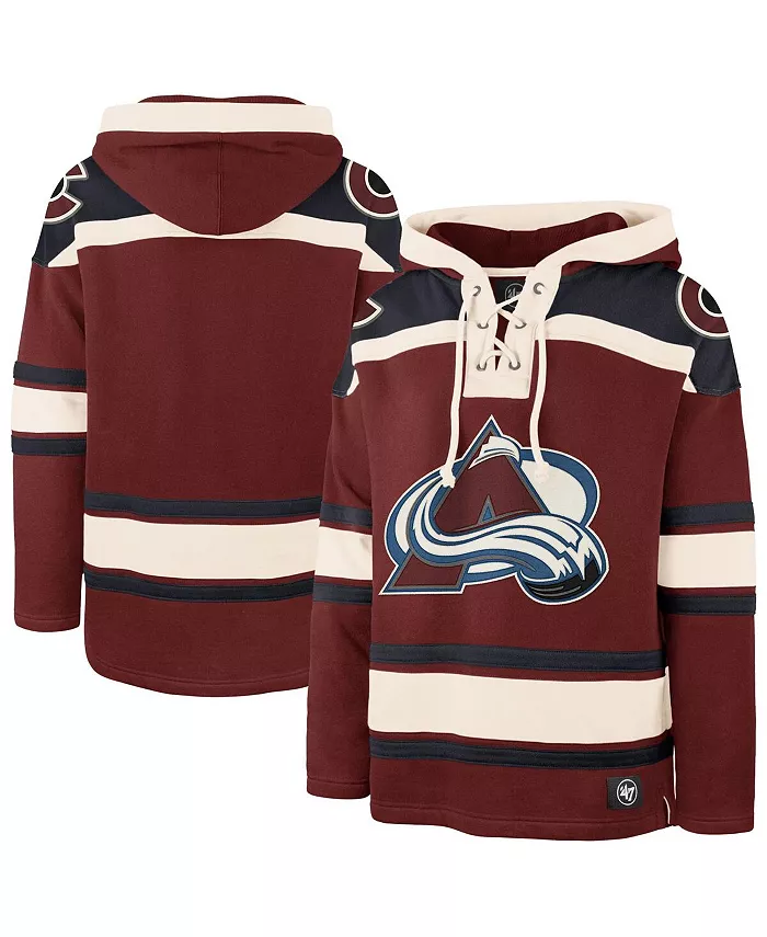 

Мужская бордовая толстовка с капюшоном Colorado Avalanche Big Tall Superior Lacer Fleece Pullover Hoodie '47 Brand
