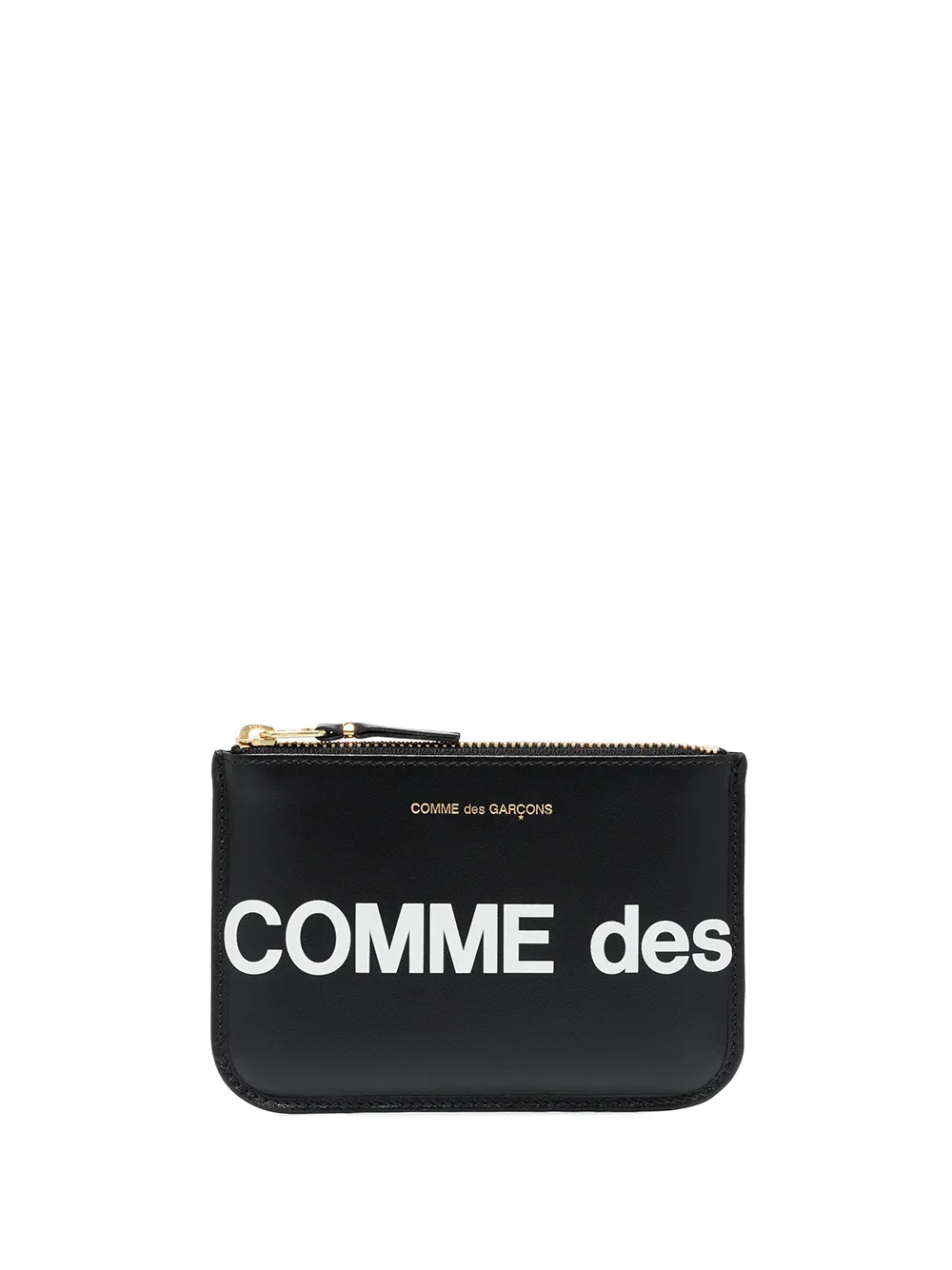 

Кошелек на молнии с логотипом Comme Des Garçons Wallet, черный