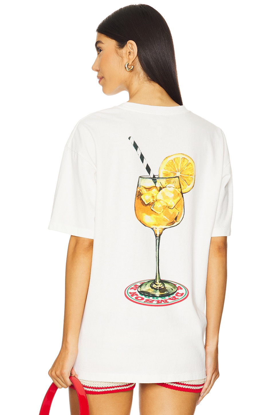 

Футболка в стиле "бойфренд" Spritz от Damson Madder, white